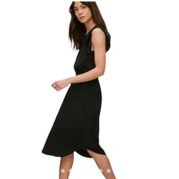 Aritzia Babaton Blush Pink Ruffle Sleeve Tie Waist Knee Length Dress Size XS - Picture 14 of 15